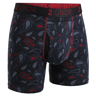 Men's Swing Shift Boxer Brief - Black Paisley
