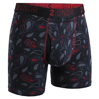 Men's Swing Shift Boxer Brief - Black Paisley