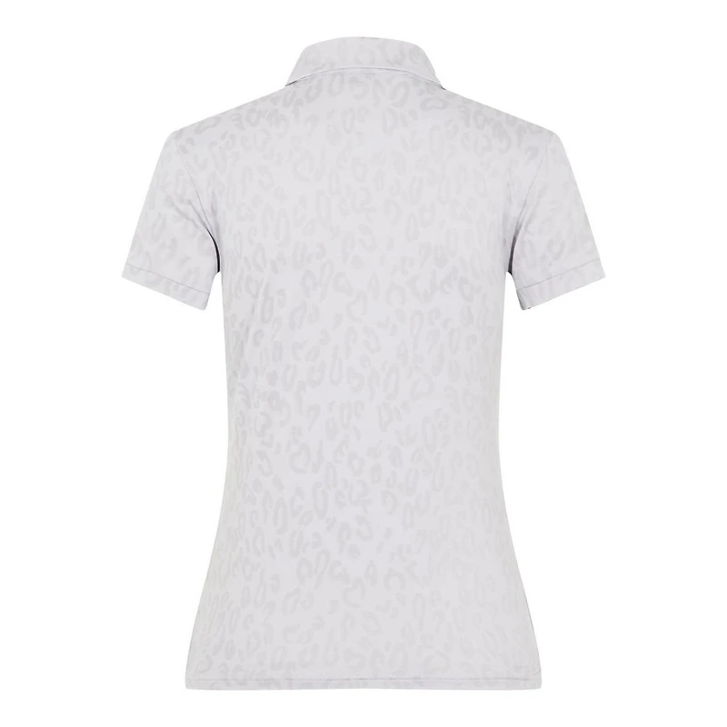 Women's Alaya Jacquard Golf Short Sleeve Polo