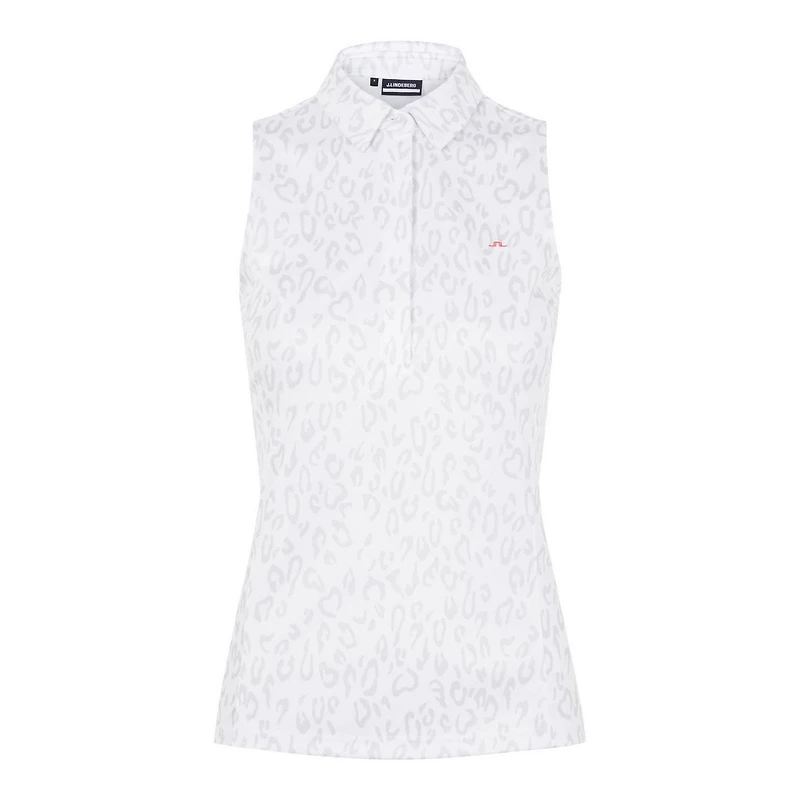 Women's Dena Animal Print Sleeveless Polo
