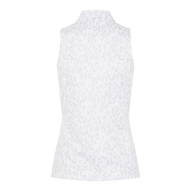 Women's Dena Animal Print Sleeveless Polo