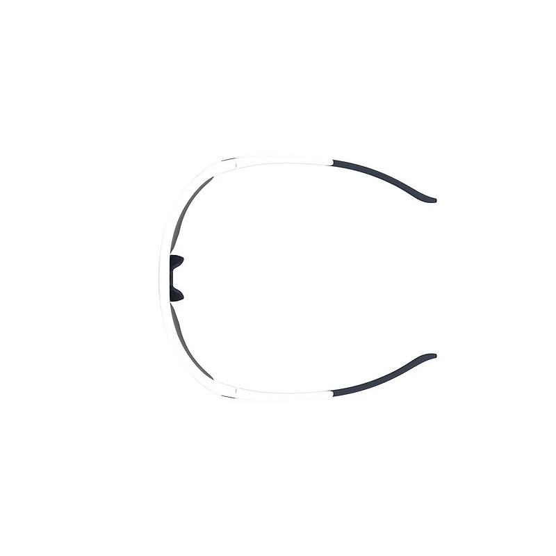 Playmaker Matte White/Baseball Tuned Blue Mirror Sunglasses
