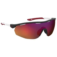 Gametime Matte Black-White Temples/Grey/Infrared Mirror Sunglasses