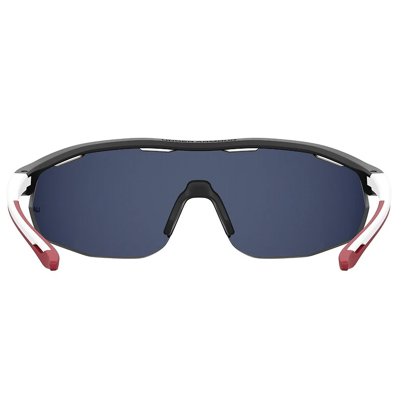 Gametime Matte Black-White Temples/Grey/Infrared Mirror Sunglasses
