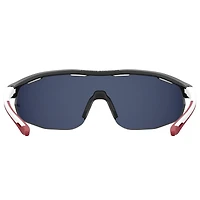 Gametime Matte Black-White Temples/Grey/Infrared Mirror Sunglasses