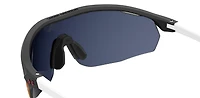 Gametime Matte Black-White Temples/Grey/Infrared Mirror Sunglasses