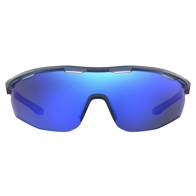 Gametime Matte Transparent Blue/Baseball Tuned Blue Mirror Sunglasses