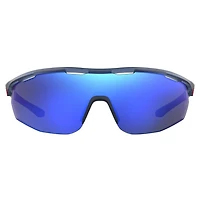 Gametime Matte Transparent Blue/Baseball Tuned Blue Mirror Sunglasses