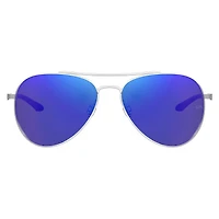Instinct Shiny Palladium/Grey/Blue Mirror Sunglasses