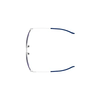 Instinct Shiny Palladium/Grey/Blue Mirror Sunglasses
