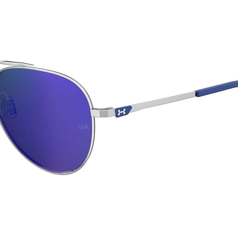 Instinct Shiny Palladium/Grey/Blue Mirror Sunglasses