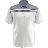 Men's Chevron Jacquard Short Sleeve Polo