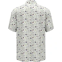 Men's Whiskey Printed Short Sleeve Polo