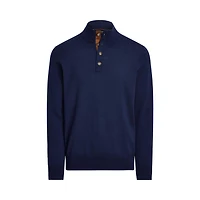 Men's Merino Button Mock Sweater