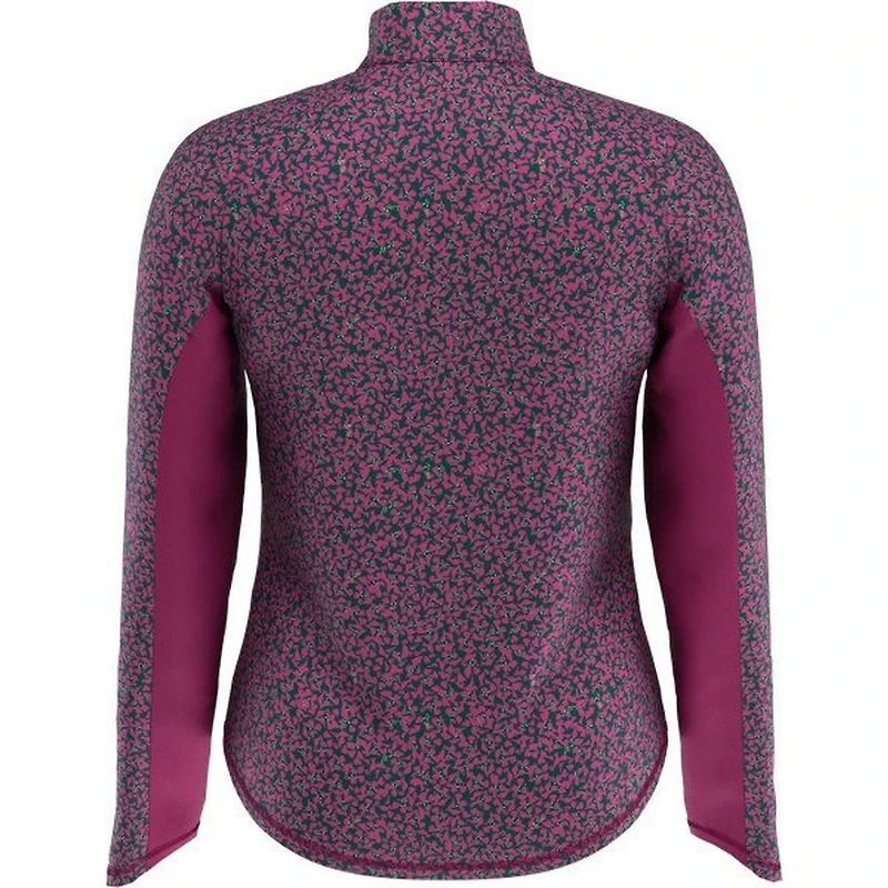 Women's Swing Tech Mini Floral Print Sun Protection 1/4 Zip Long Sleeve Top