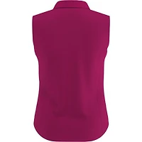 Women's Solid Knit Sleeveless Polo