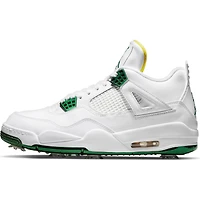 Nike Air Jordan 4 G NRG Spiked Golf Shoe -White/Yellow/Green