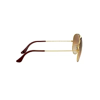 Aviator Large Metal Gradient Sunglasses