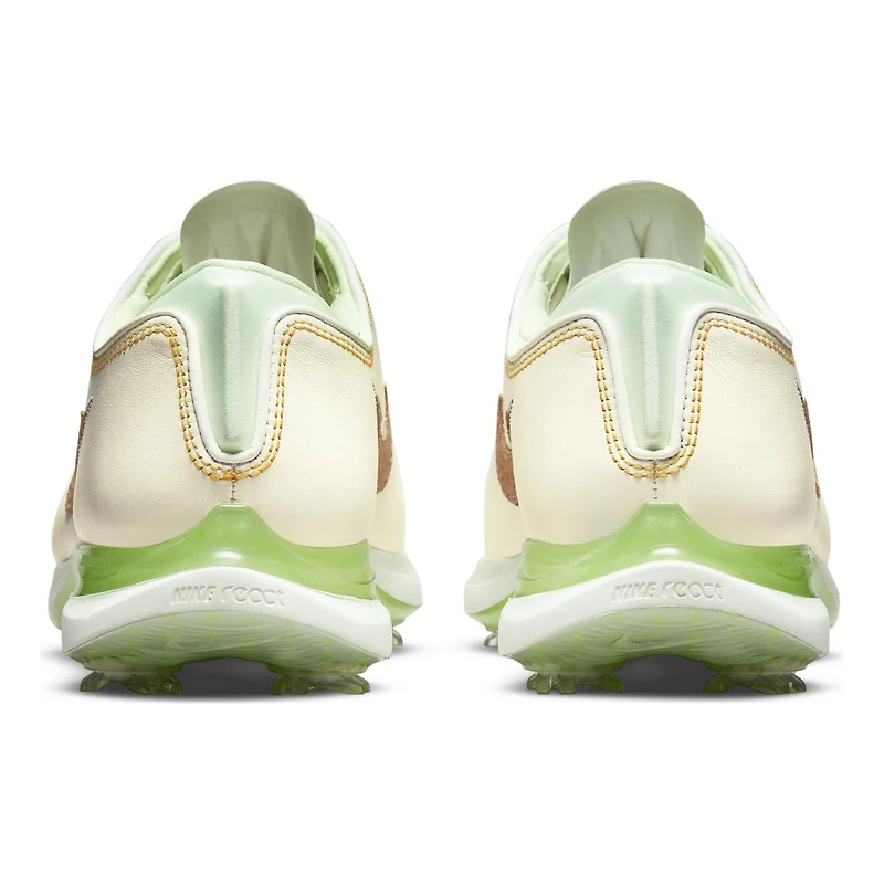 Nike Air Zoom Victory Tour 2 NRG Spiked Golf Shoe-Beige/Gold/Green