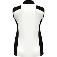 Women's Colourblock Zip Sleeveless Polo