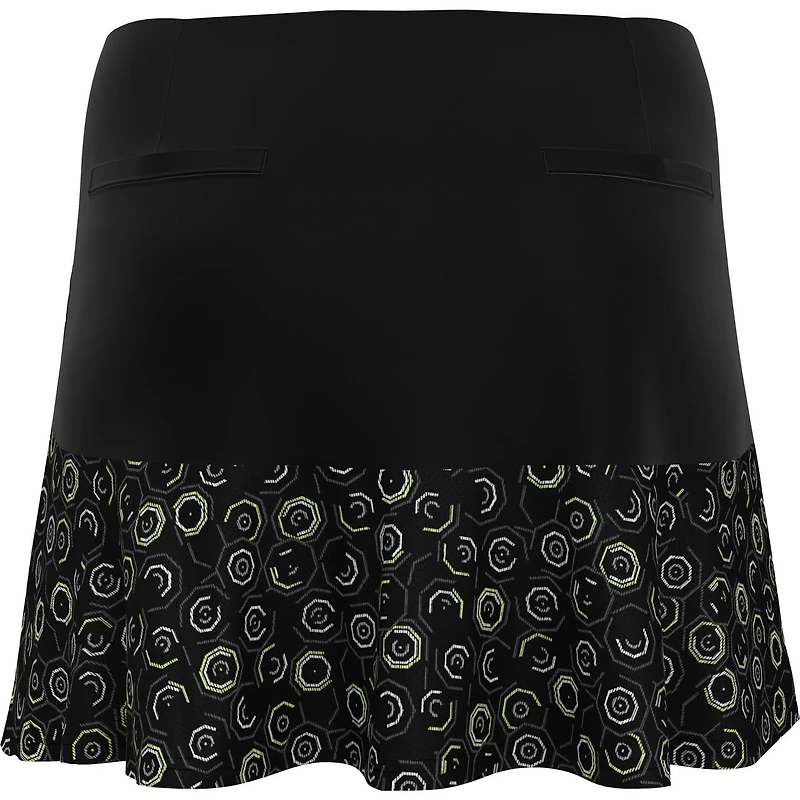 Women's Printed Mesh Ruffle Skort