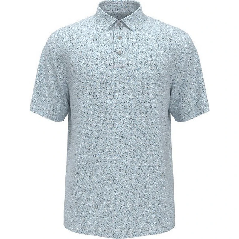 Men's Micro Geo Print Short Sleeve Polo