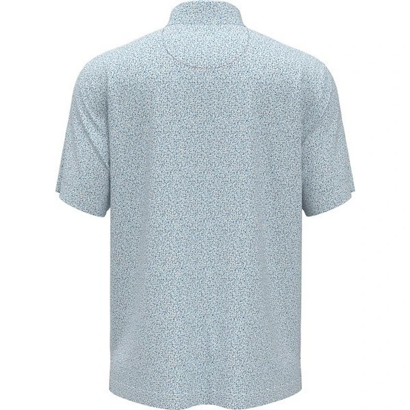 Men's Micro Geo Print Short Sleeve Polo