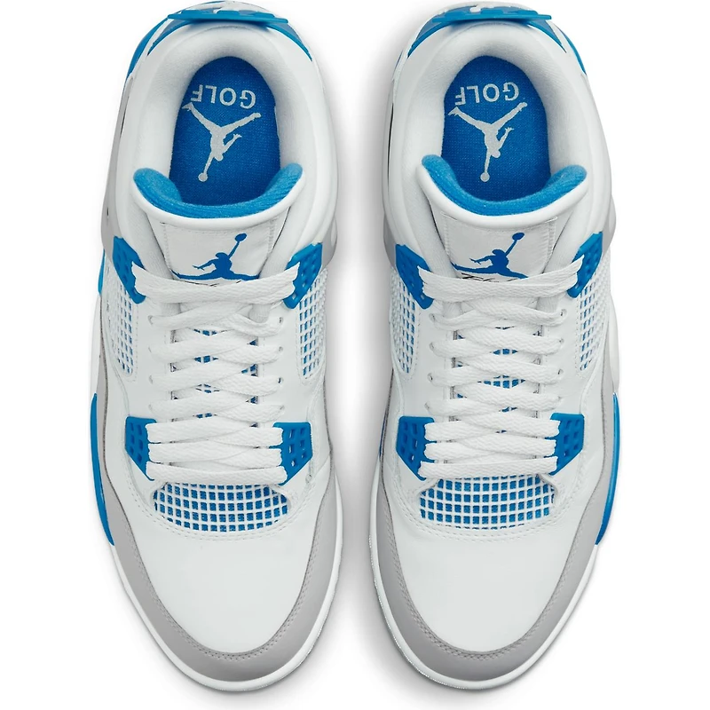 Nike Air Jordan 4 G Retro Spiked Golf Shoe-White/Blue