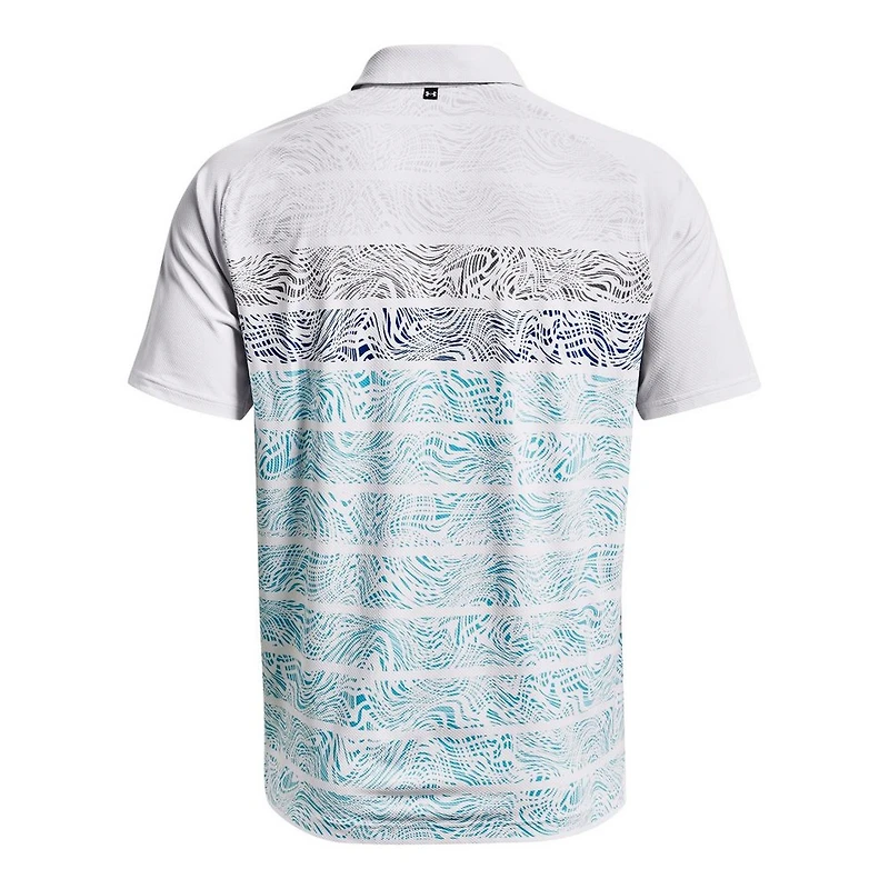Men's Iso-Chill Psych Stripe Short Sleeve Polo