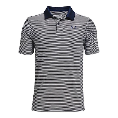 Boys' Performance Stripe Short Sleeve Polo