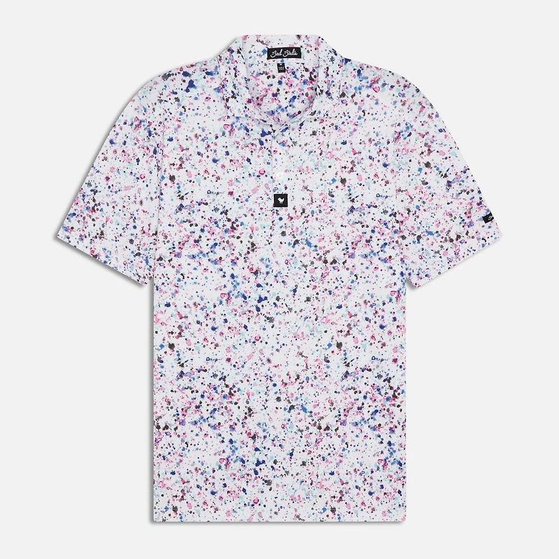 Men's Paint Splatter 3 Short Sleeve Polo
