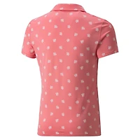 Girls' MATTR Hibiscus Short Sleeve Polo