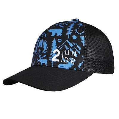 Men's Mesh Print Snapback Cap - Night Life