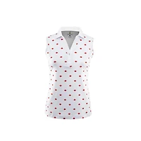 Women's Oh Canada Print Sleeveless Polo