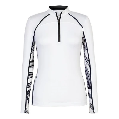 Women's Liza Printed Side Panel UPF 50+ Longsleeve Sun Top