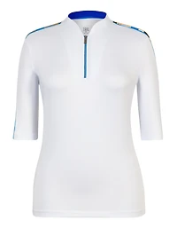 Women's Mara Printed Side Panel 3/4 Sleeve Top