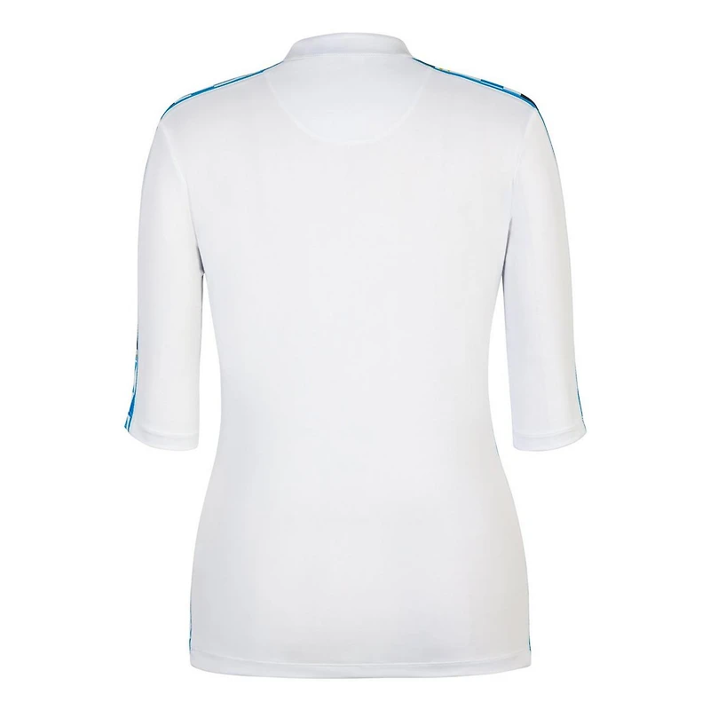 Women's Mara Printed Side Panel 3/4 Sleeve Top