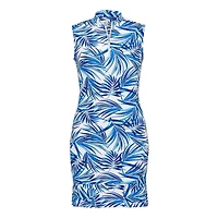 Women's Coconut Palms Printed Sleeveless Dress