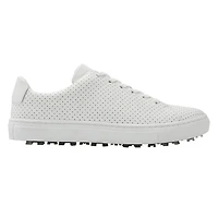 Women's Perforated Disruptor Spikeless Golf Shoe- White