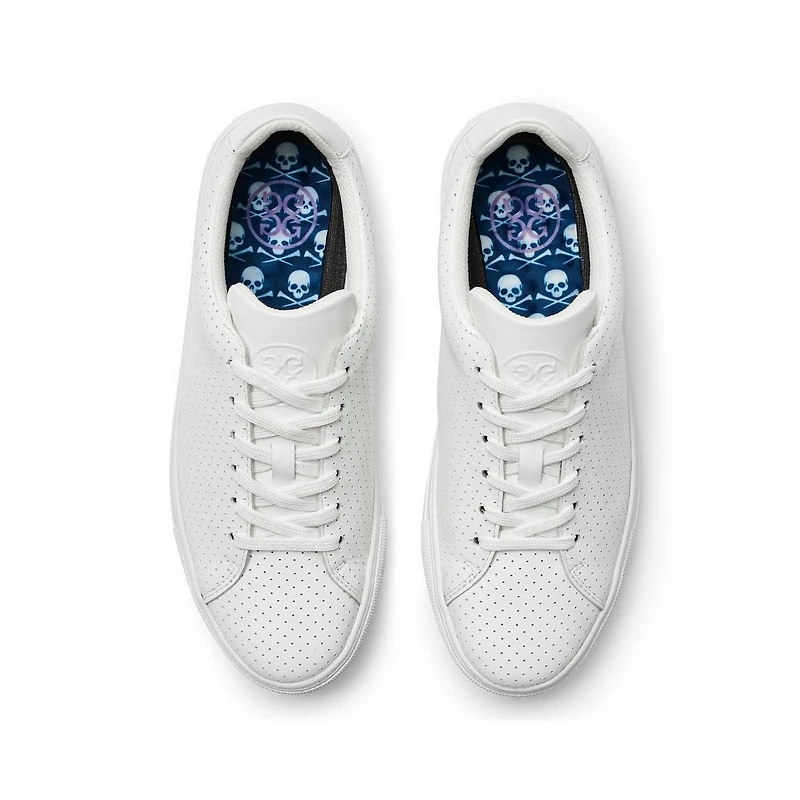 Women's Perforated Disruptor Spikeless Golf Shoe- White