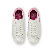 Women's Two Tone Perf Disruptor Spikeless Golf Shoe- White/Pink