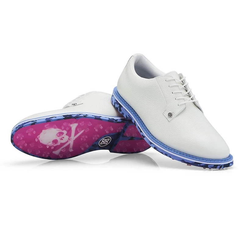Men's Camo Collection Gallivanter Spikeless Golf Shoe- White/Blue