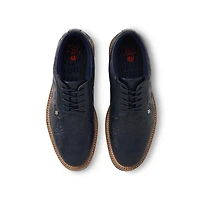 Men's Debossed Skulls Gallivanter Spikeless Golf Shoe- Navy