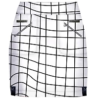 Women's Grid Print 17.5 Inch Skort