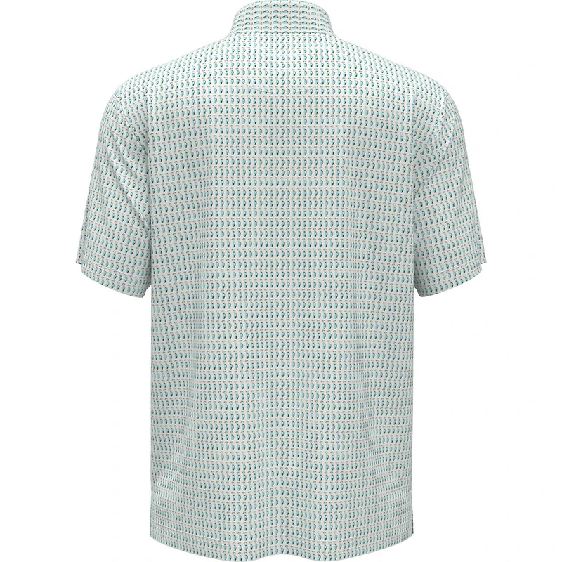 Men's Micro Conversational Print Short Sleeve Polo