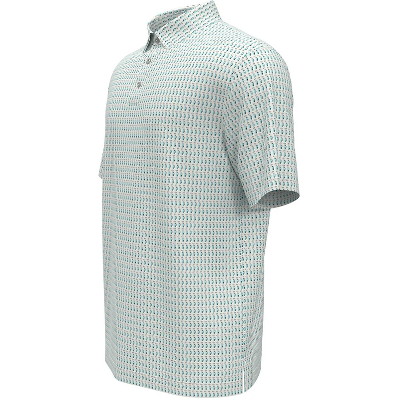 Men's Micro Conversational Print Short Sleeve Polo