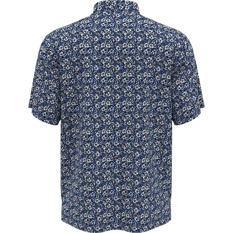 Men's Vacation Floral Print Short Sleeve Polo
