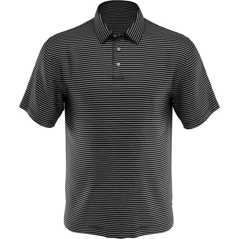 Men's Yarn Dye Feeder Stripe Short Sleeve Polo