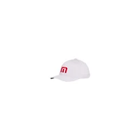 Men's Red and White Iconic Snapback Cap