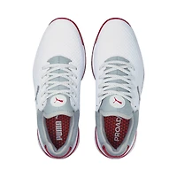 Men's PROADAPT Alphacat Spikeless Golf Shoe- White/Red